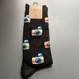 K. Bell Novelty Print Crew Socks Shoe Size 6.5-12